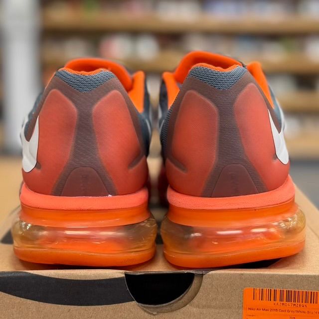 Nike Air Max 2015 Cool Grey/White-Bright Crimson - Preowned