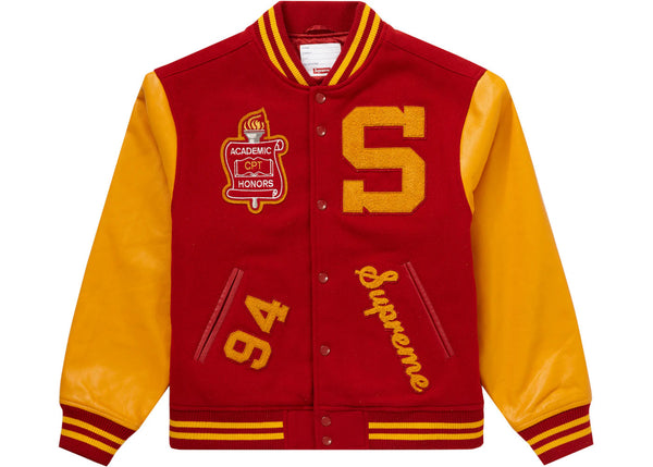 Supreme Team Varsity Jacket Red - Preowned