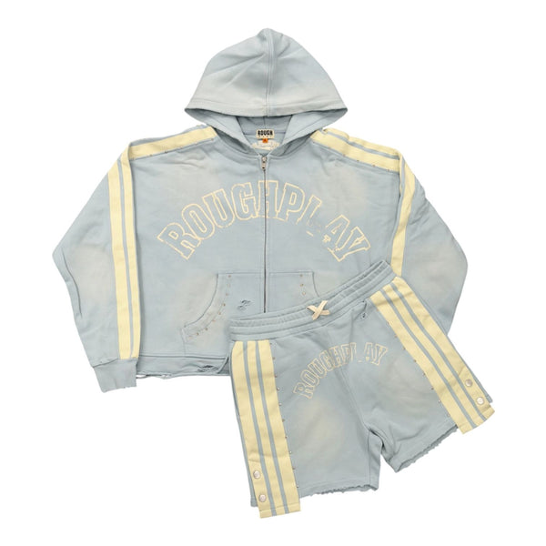 Roughplay Stripe Short Set (Blue)