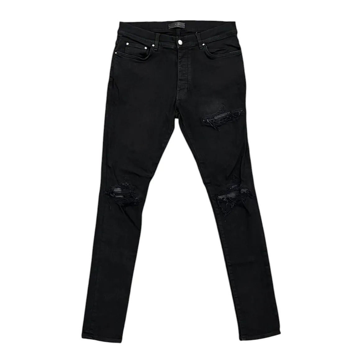 Amiri MX1 Black Patch Jean (Black) - Preowned