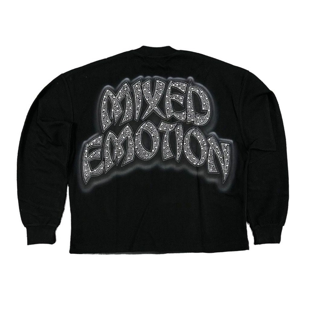 Mixed Emotion Sunrise Thermal Long Sleeve Tee (Black)