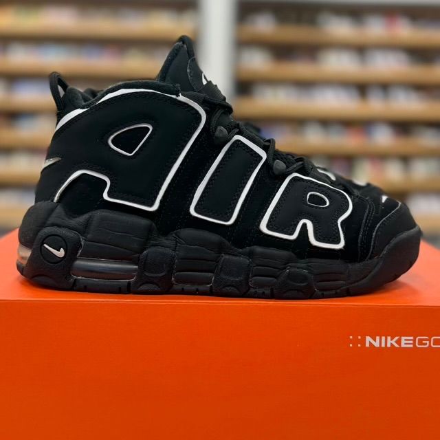 Nike Air More Uptempo Black White (GS) - Preowned