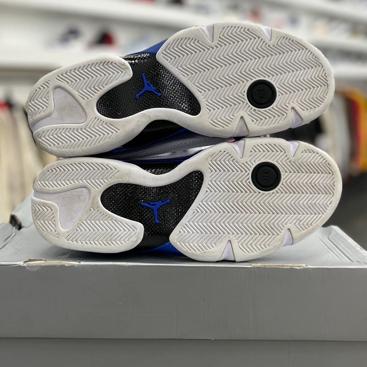 Jordan 14 Retro White Hyper Royal - Preowned