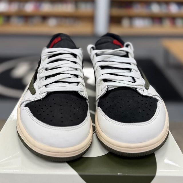 Jordan 1 Retro Low OG SP Travis Scott Olive (Women's) - Preowned