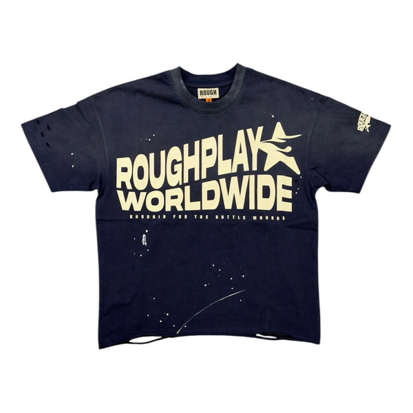 Roughplay Worldwide Tee (Navy/Tan)