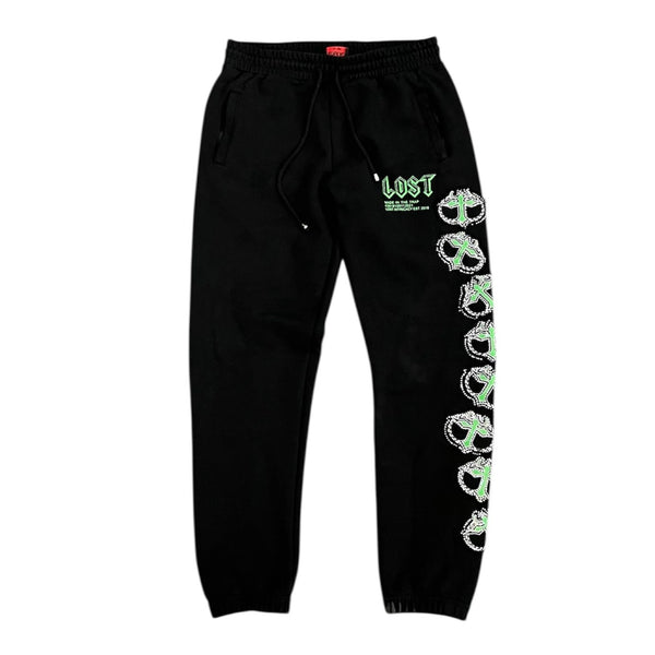 Lost Intricacy MITT Sweatpants (Black/Green) - Preowned
