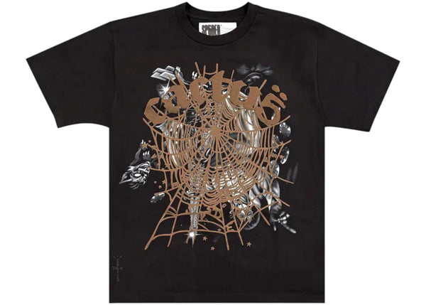Sp5der x Travis Scott Cactus Jack Airbrush Tee (Black)