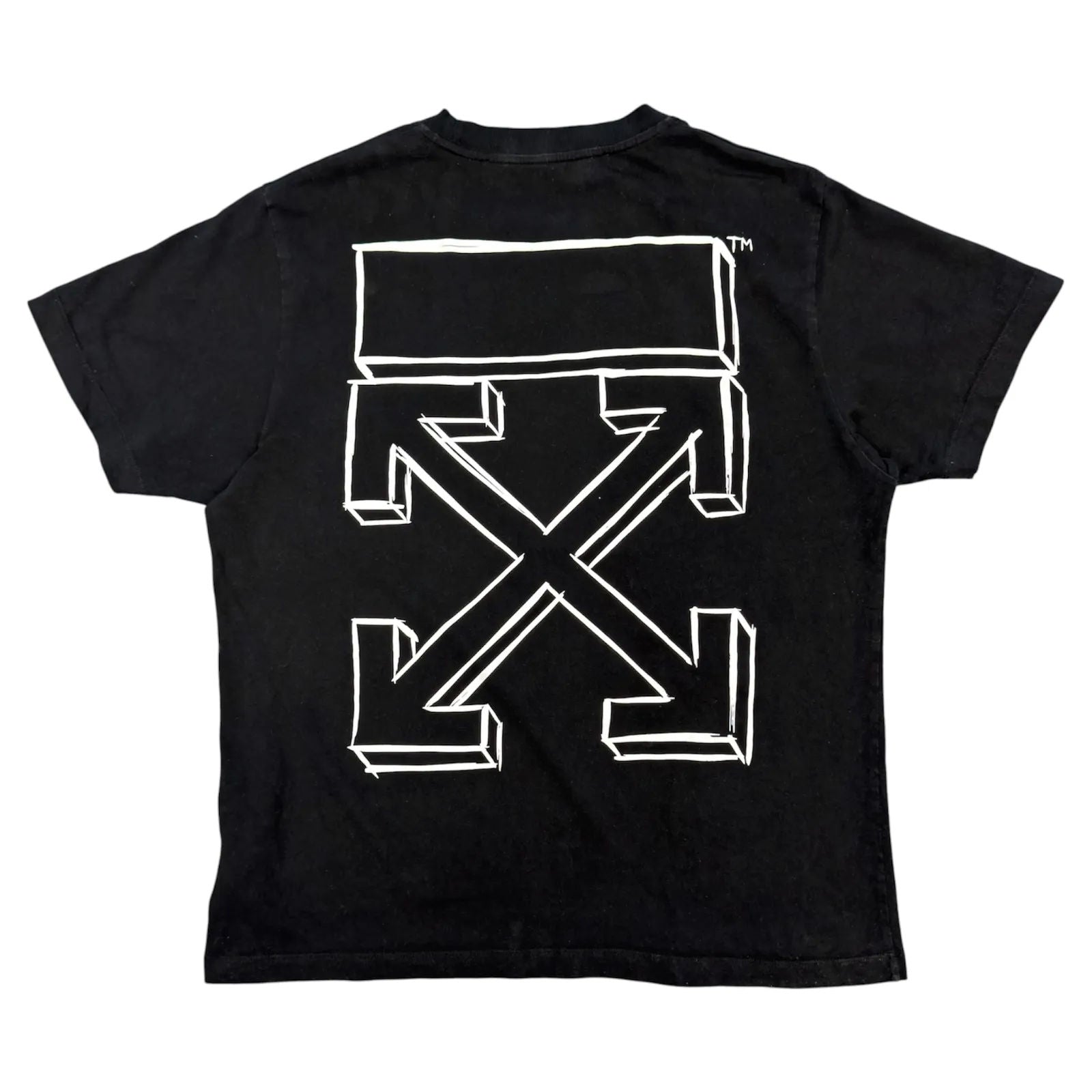Off-White Diagonal Tee (Black) - Preowned
