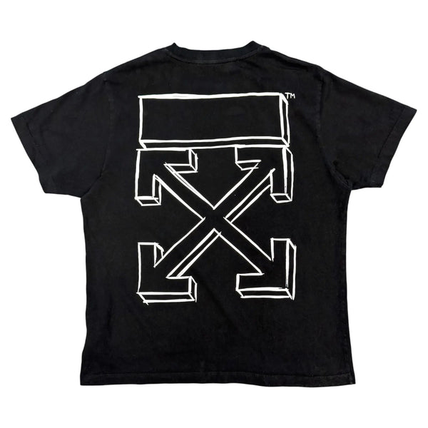 Off-White Diagonal Tee (Black) - Preowned