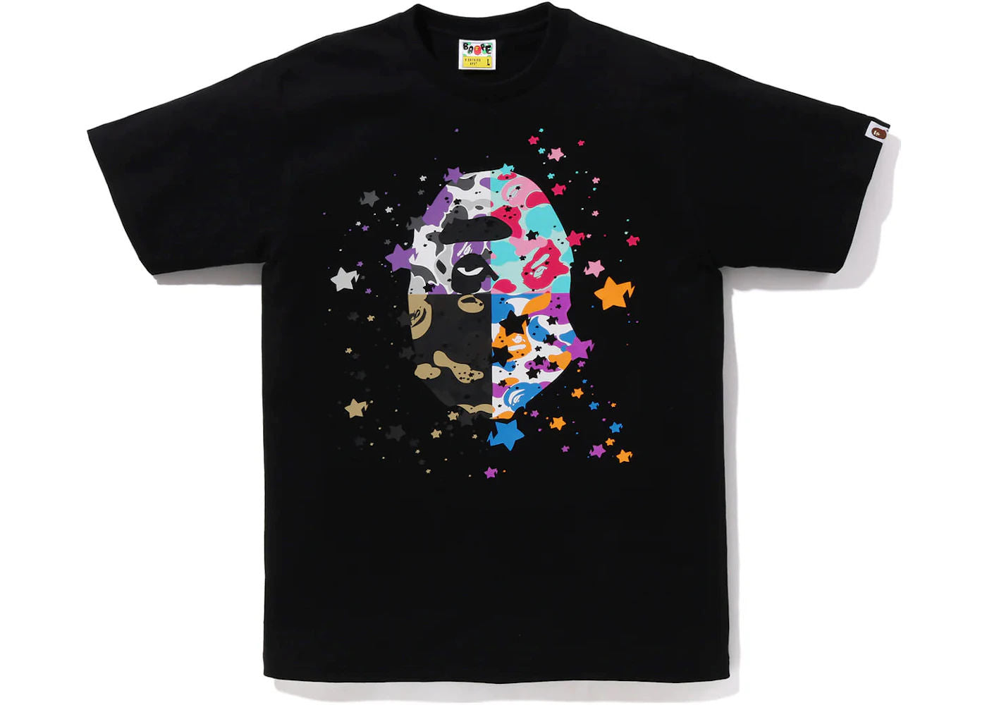 BAPE Us Ape Head Sta Tee Black