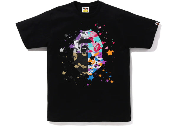 BAPE Us Ape Head Sta Tee Black