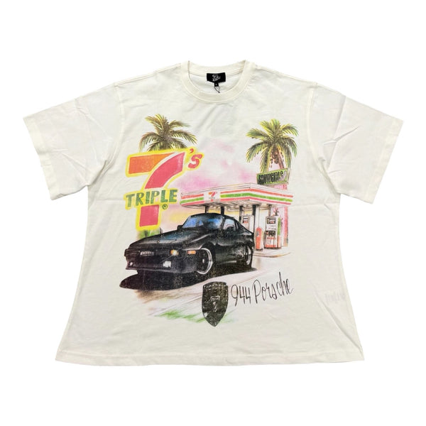 Triple 7s Porsche Tee (White)