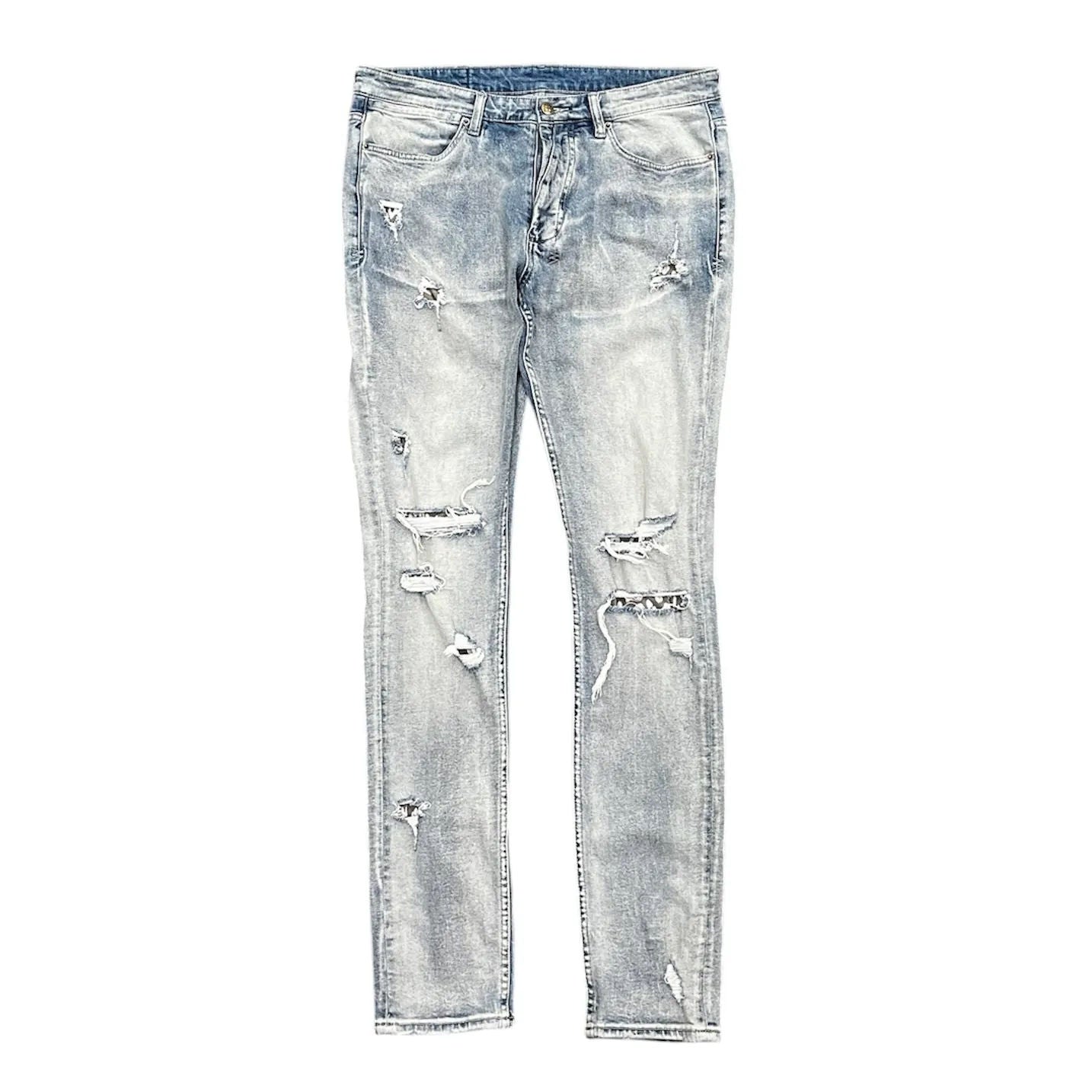 Ksubi Van Winkle Punk Blue Shred Jean - Preowned