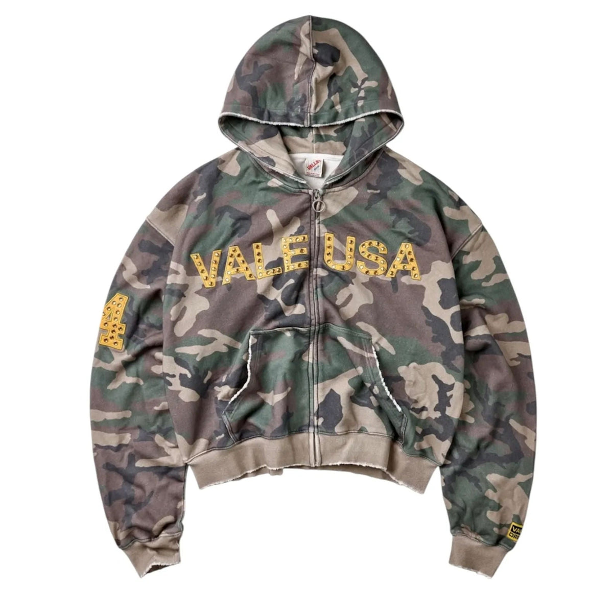 Vale Forever Camo Zip Up Hoodie