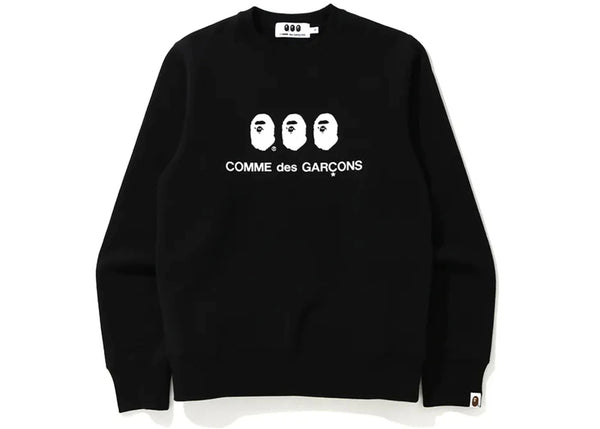 BAPE X CDG Osaka Crewneck Black