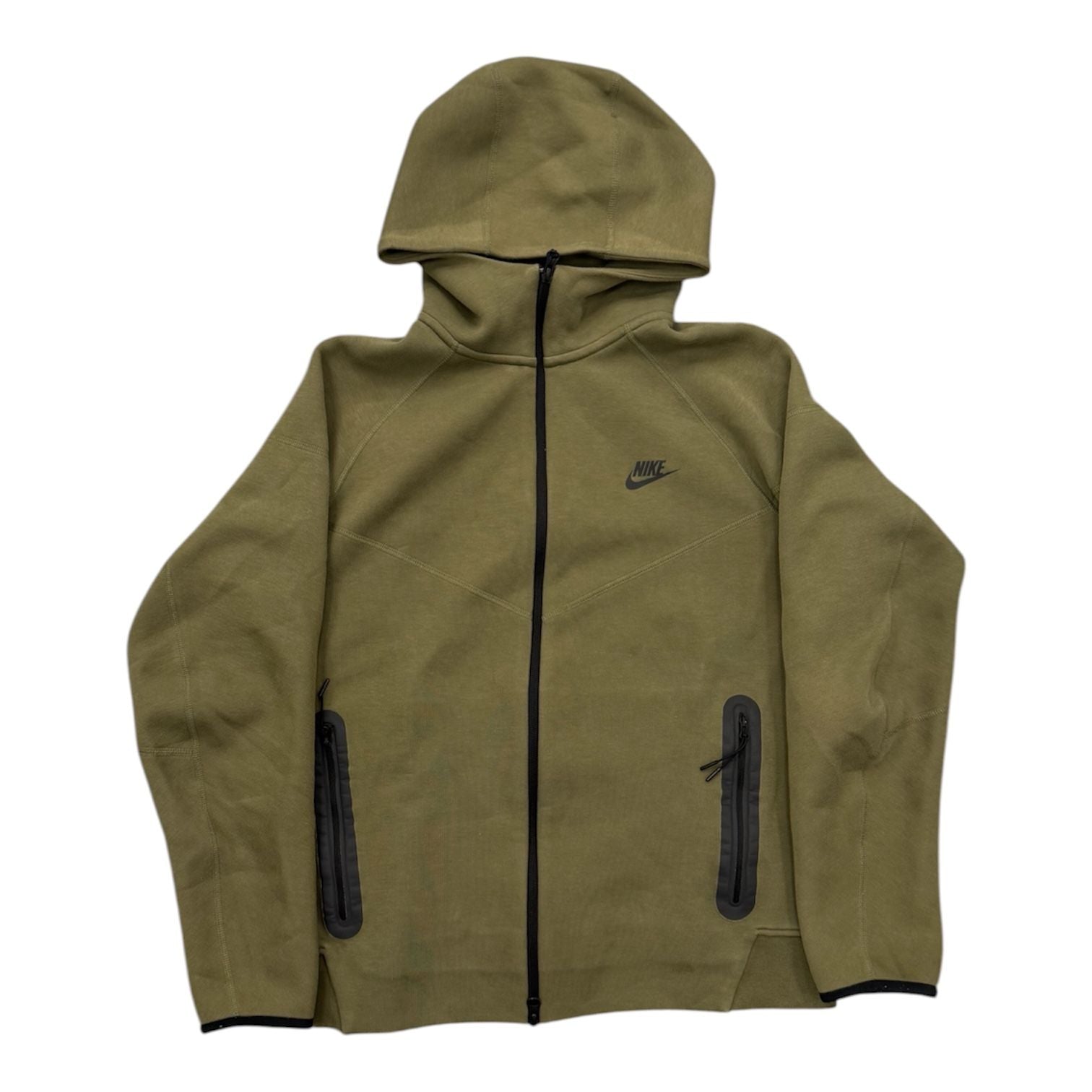 Nike Tech Fleece Hoodie (Olive) - Preowned