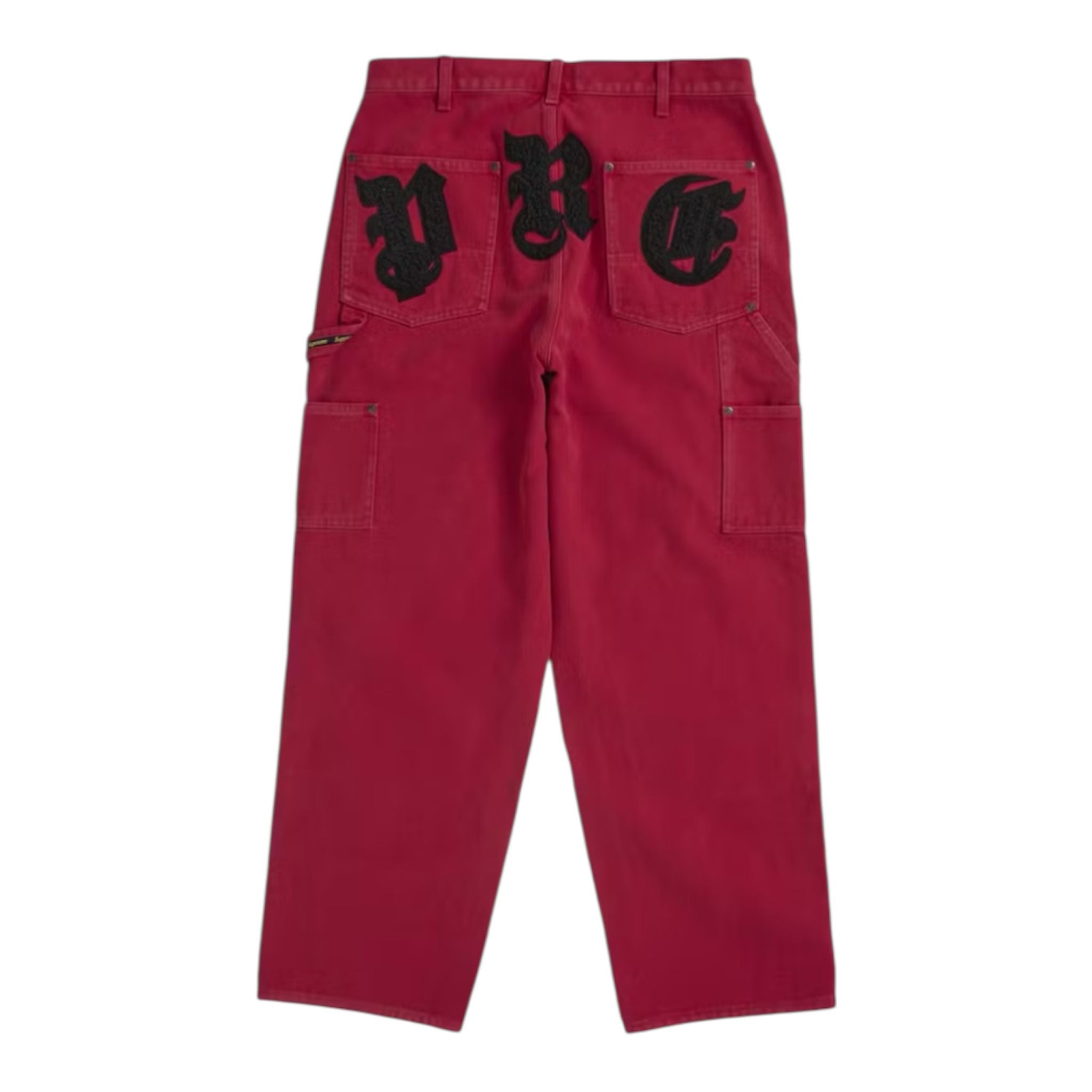 Supreme Old English Canvas Double Knee Painter Pant Red