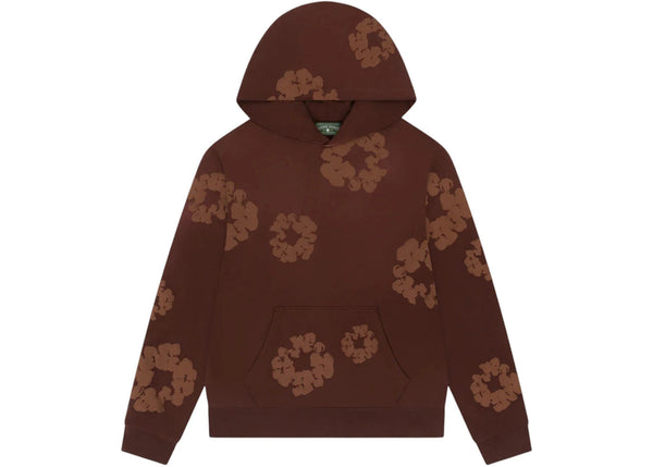 Denim Tears Mono Cotton Wreath Hoodie Brown - Preowned