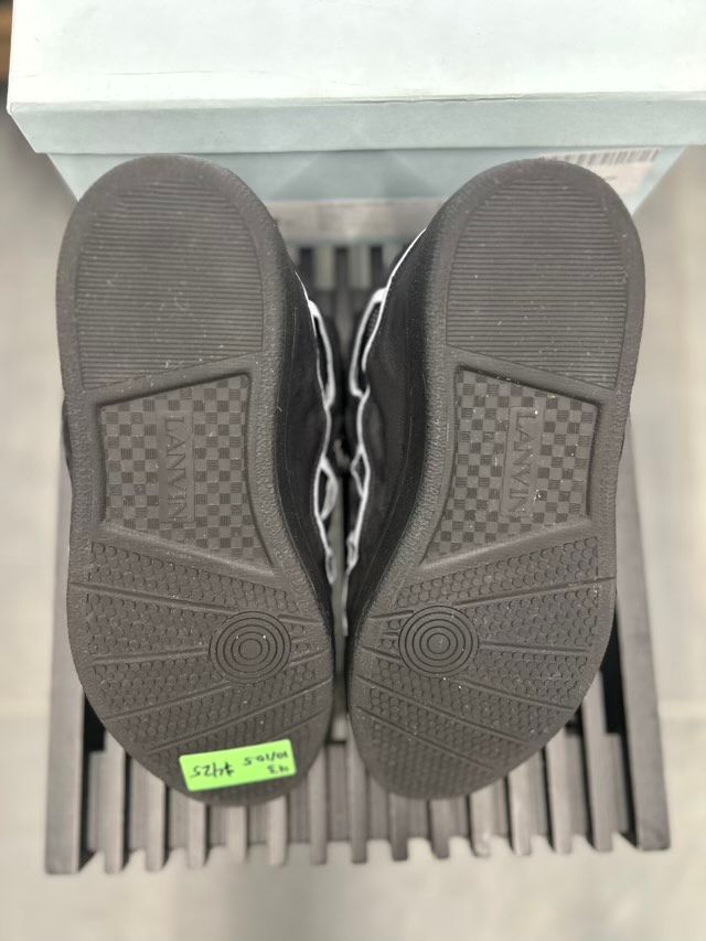 Lanvin Curb Sneaker Black Grey - Preowned