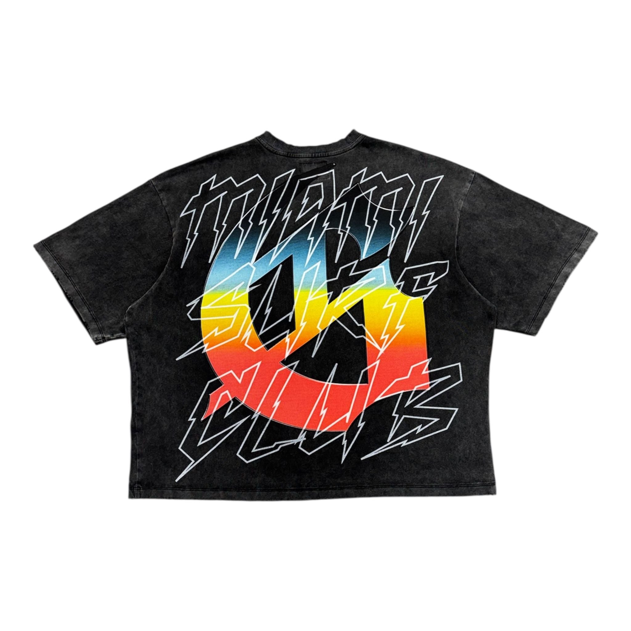 Godspeed Miami Surf Tee (Black Wash) - Preowned