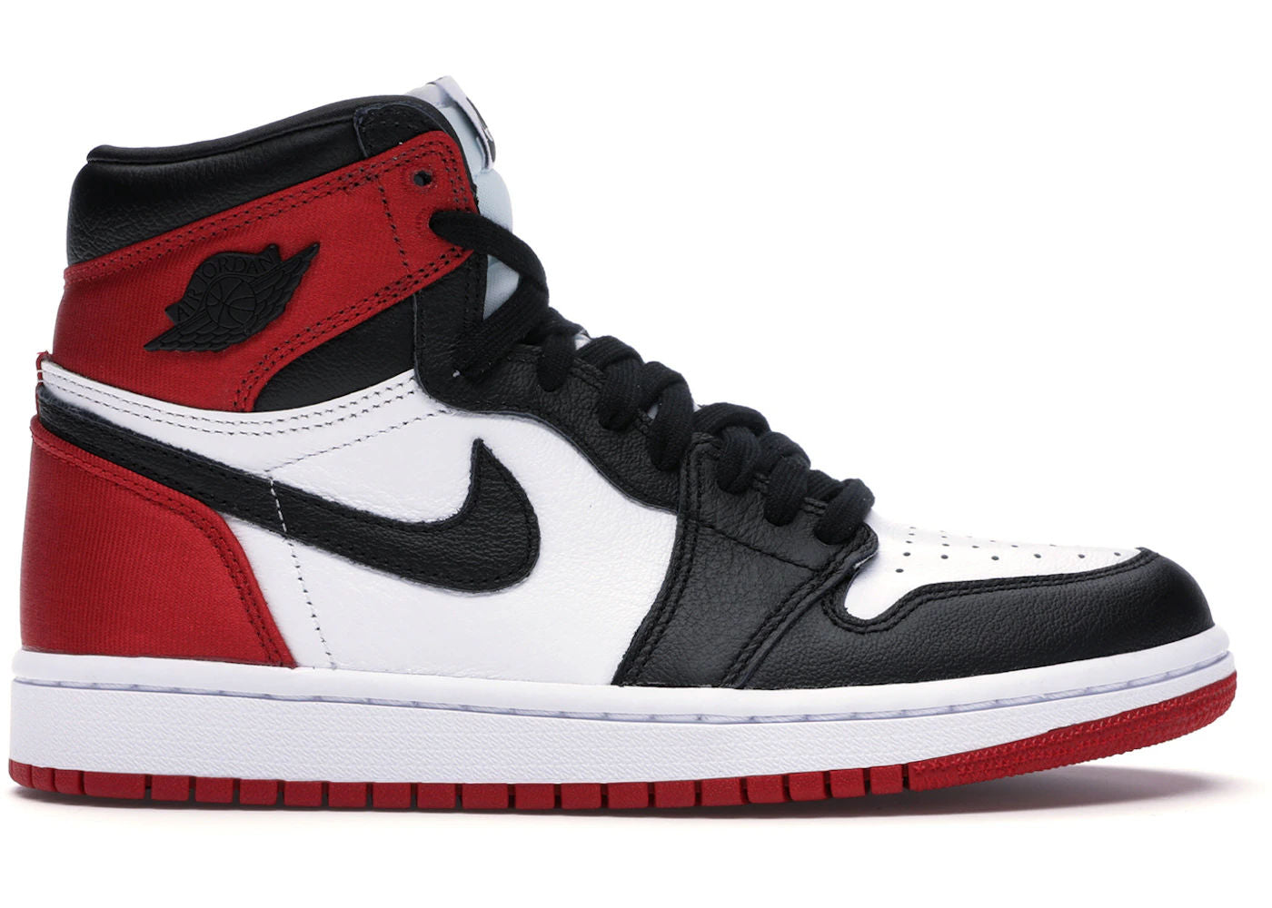 Jordan 1 Retro High Satin Black Toe (Women's) - Preowned