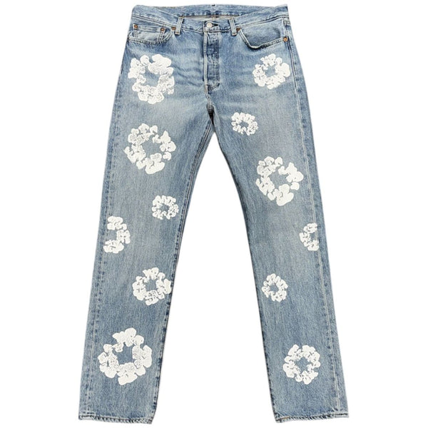 Denim Tears x Levi's Cotton Wreath Jean Light Wash - Preowned