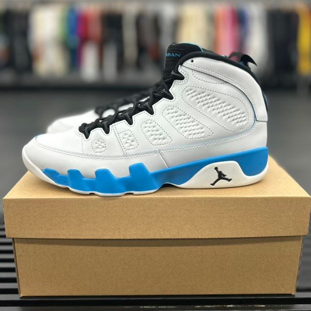 BRAND NEW STEAL - Jordan 9 Retro Powder Blue (2024)