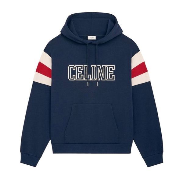 Celine Logo Detail Hoodie (Navy) - Preowned
