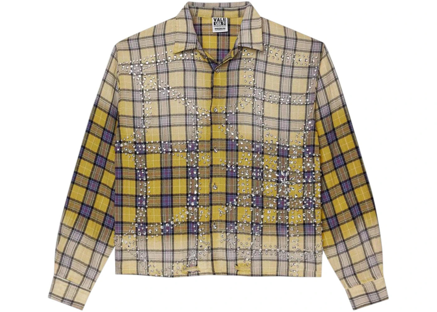 Vale Forever Lemonhead LS Flannel (Yellow/Blue) - Preowned
