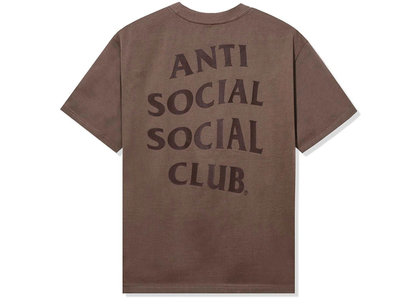 Anti Social Social Club Same But Different Premium Heavyweight Tee Walnut