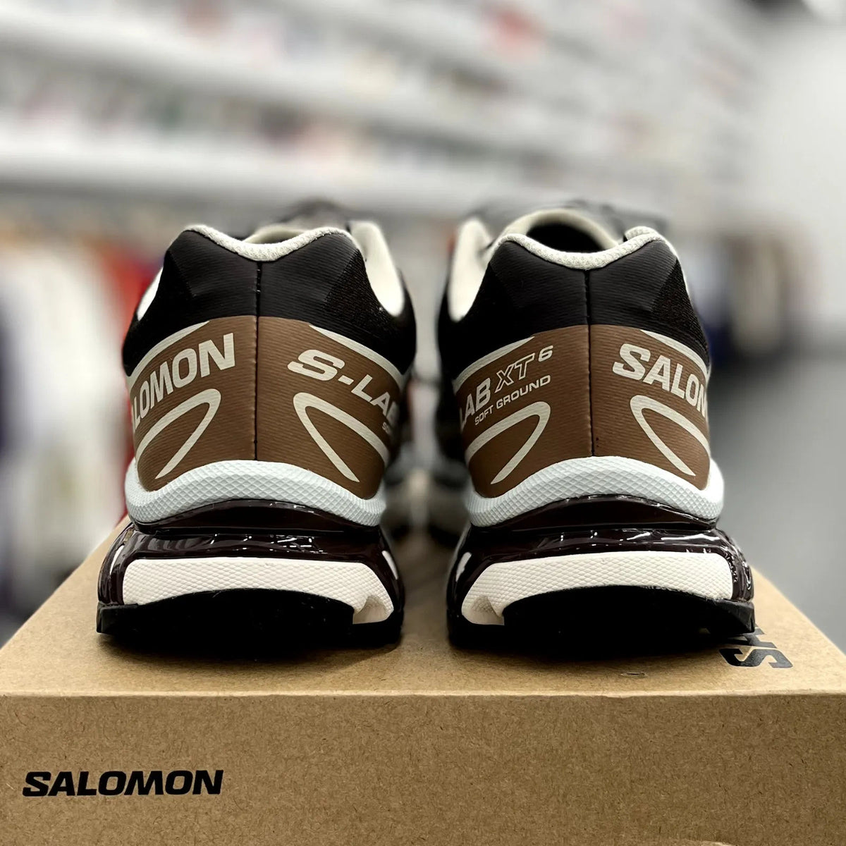 Salomon XT-6 Black Coffee Burro Bitter Chocolate - Preowned