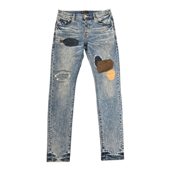 Purple Brand Patched Jean (Dark Indigo) - Preowned