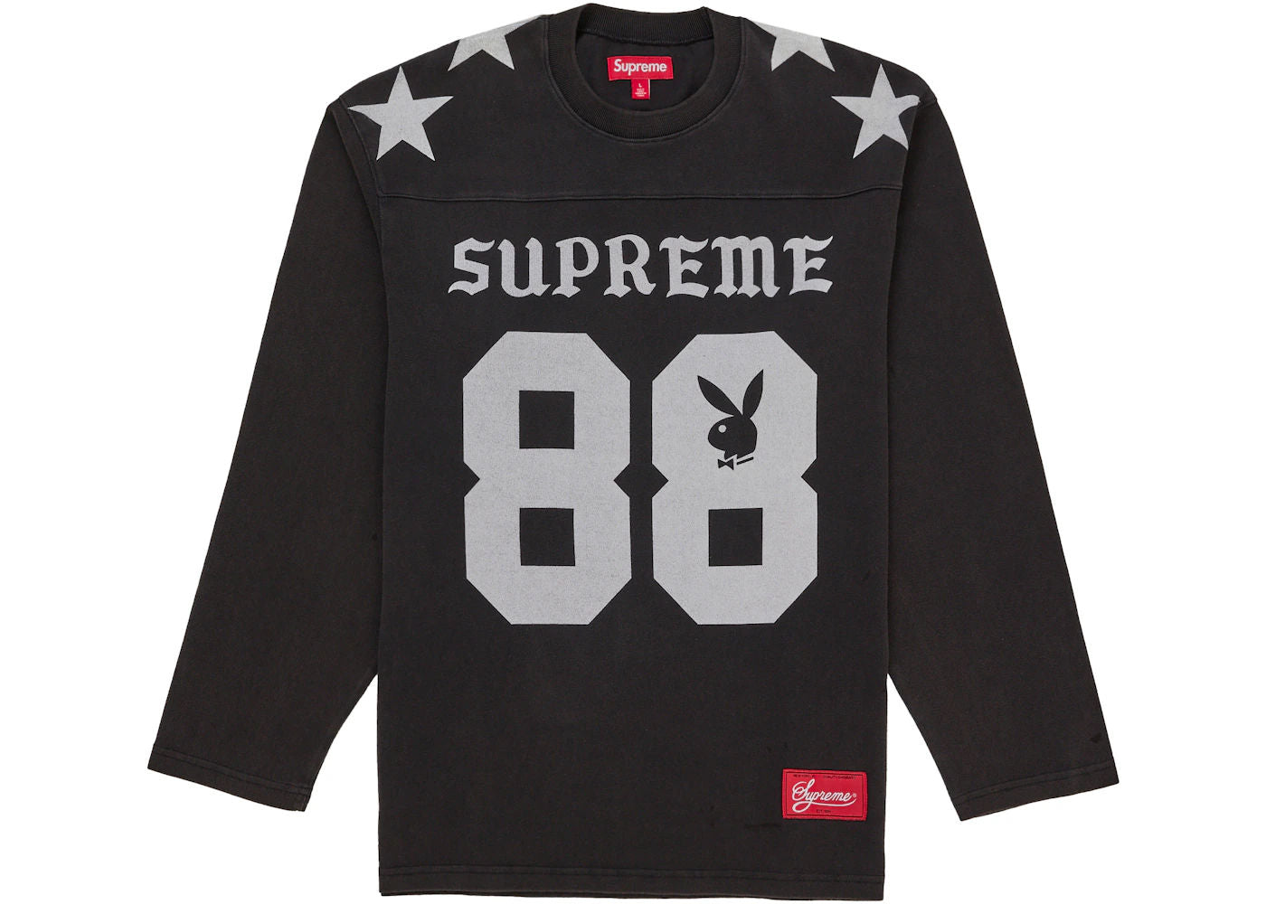 Supreme Playboy L/S Football Top Black