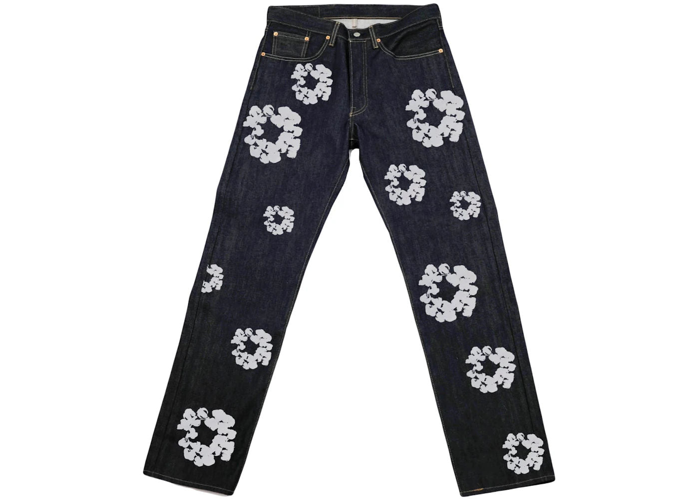 Denim Tears x Levi's Cotton Wreath Jean Indigo - Preowned