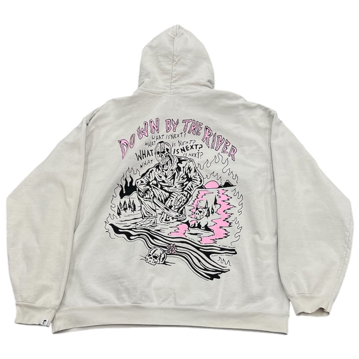 Warren Lotas Down The River Hoodie Cream - Preowned