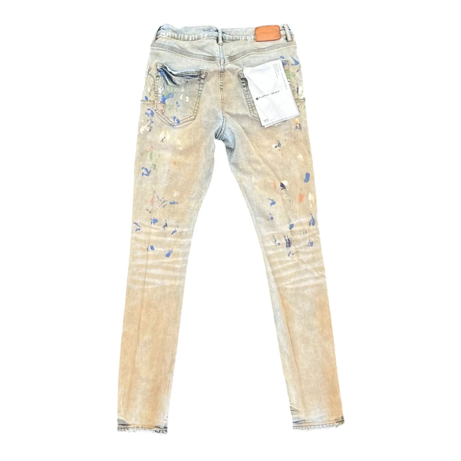 Purple Brand P.001 Paint Splatter Jeans (Stone Wash) - Preowned