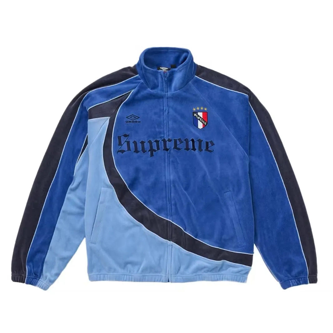 Supreme Umbro Velour Track Jacket (Blue)