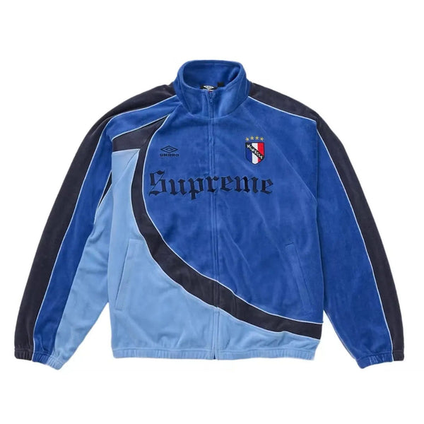 Supreme Umbro Velour Track Jacket (Blue)