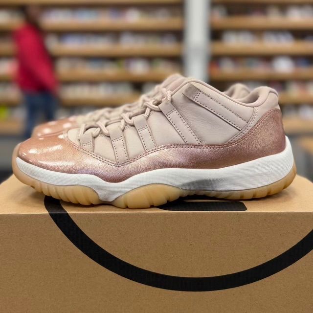 Jordan 11 Retro Low Rose Gold (Women's) - Preowned
