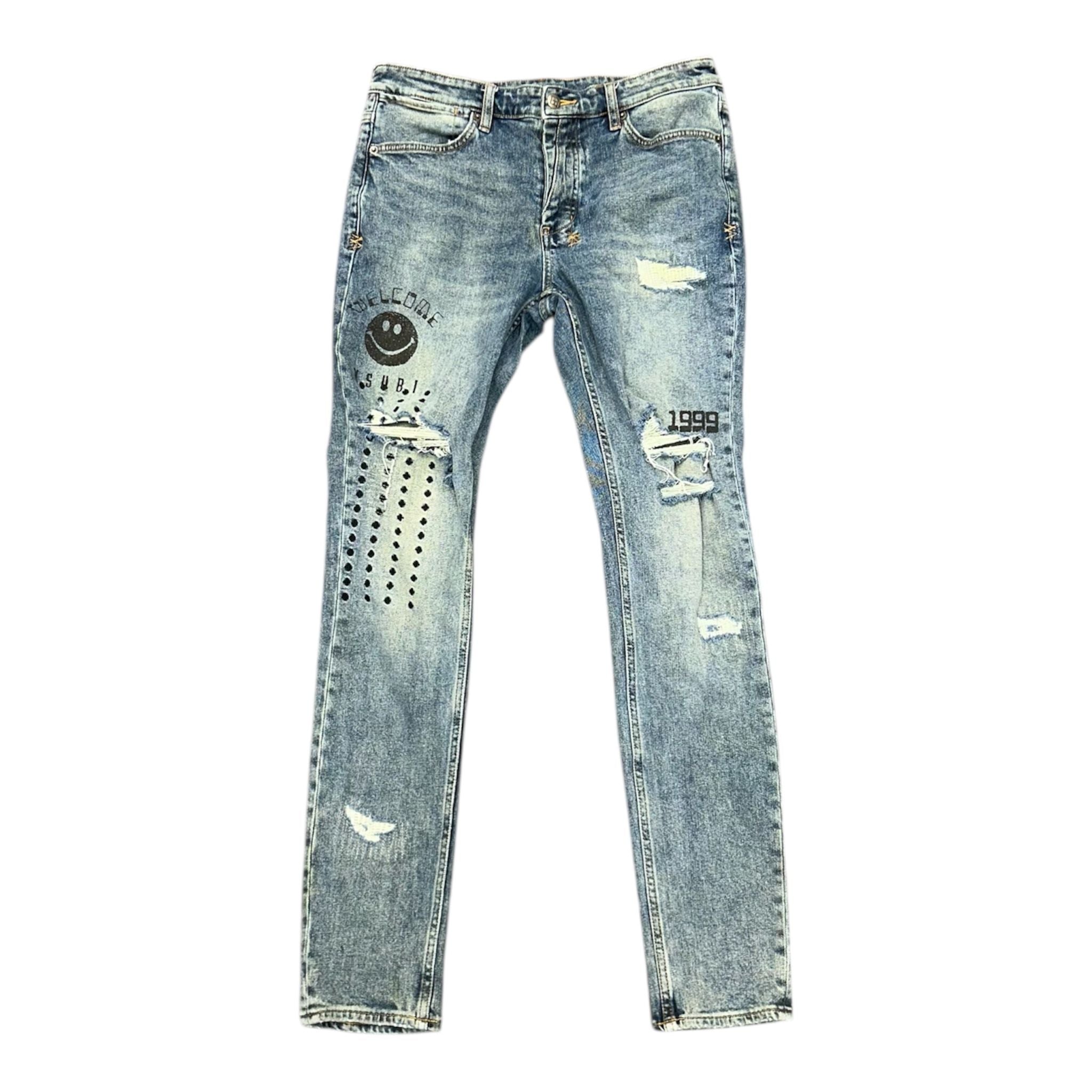 Ksubi Van Winkle Throw Bak Denim (Blue) - Preowned