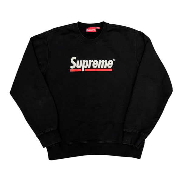 Supreme Underline Crewneck Black - Preowned