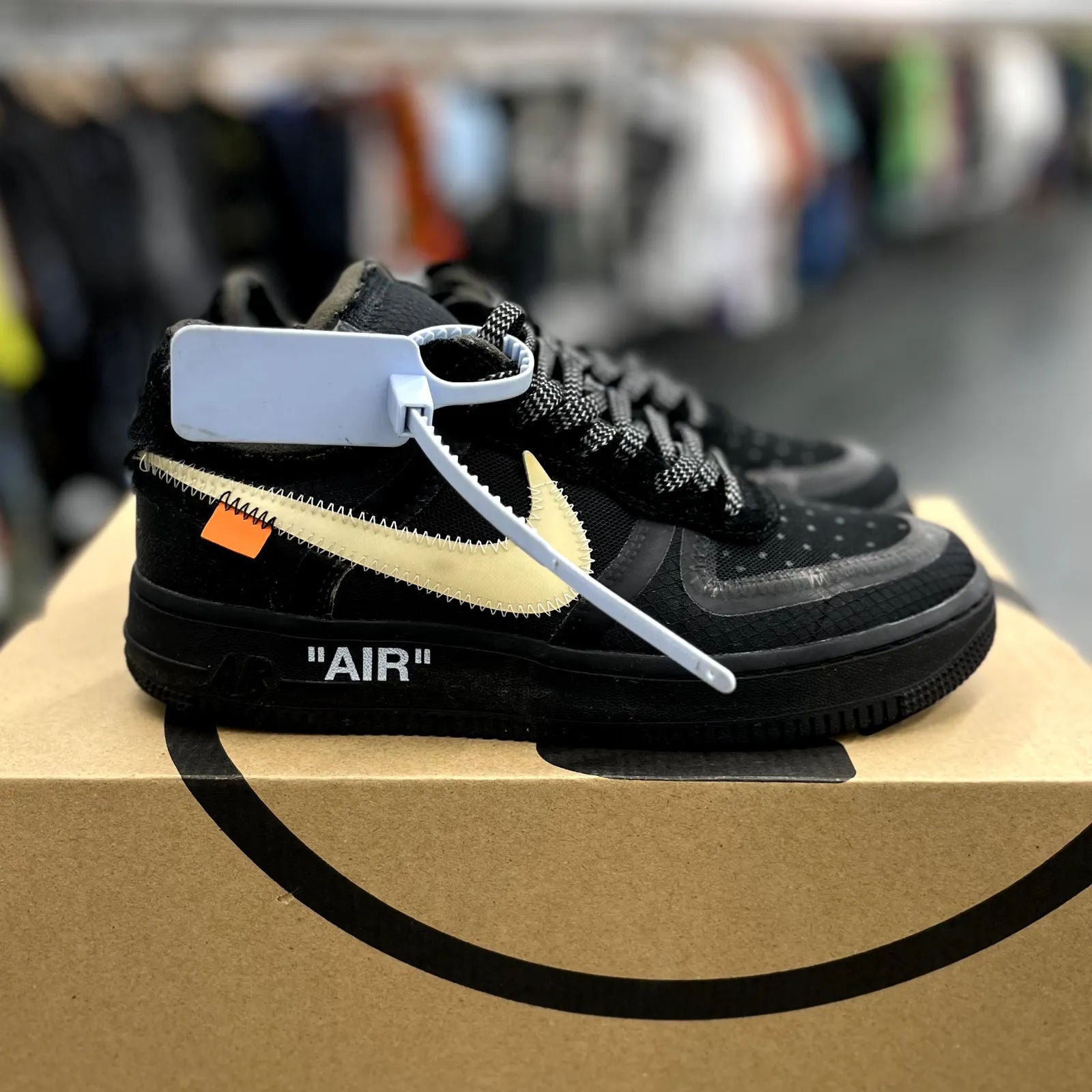 Nike Air Force 1 Low Off-White Black White - Preowned