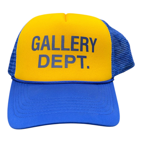 Gallery Dept. Logo Trucker Hat Blue Yellow - Preowned