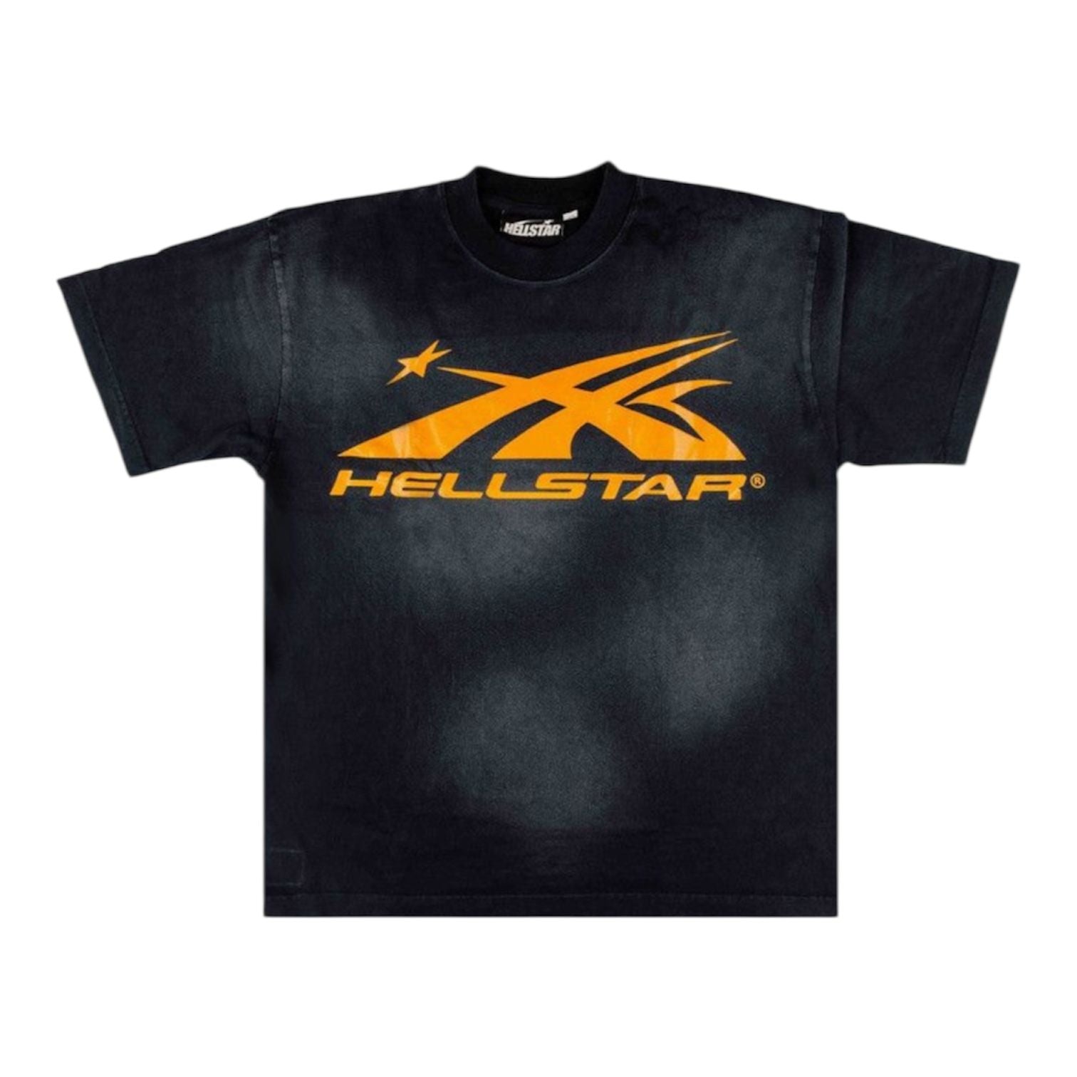 Hellstar Sport Logo Gel T-Shirt (Black/Orange)