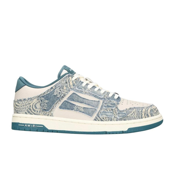 AMIRI Skel Top Low Blue Bandana Jacquard