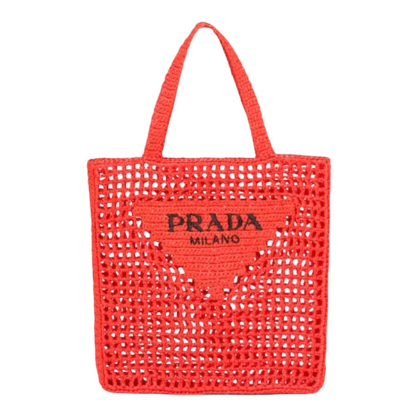 Prada Crochet Tote Bag (Orange)