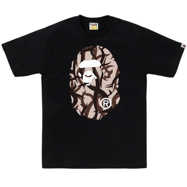 Bape Trial Camo Big Ape Head Tee (Black/Beige)