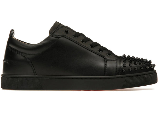 Christian Louboutin Louis Junior Spikes Flat Black - Preowned