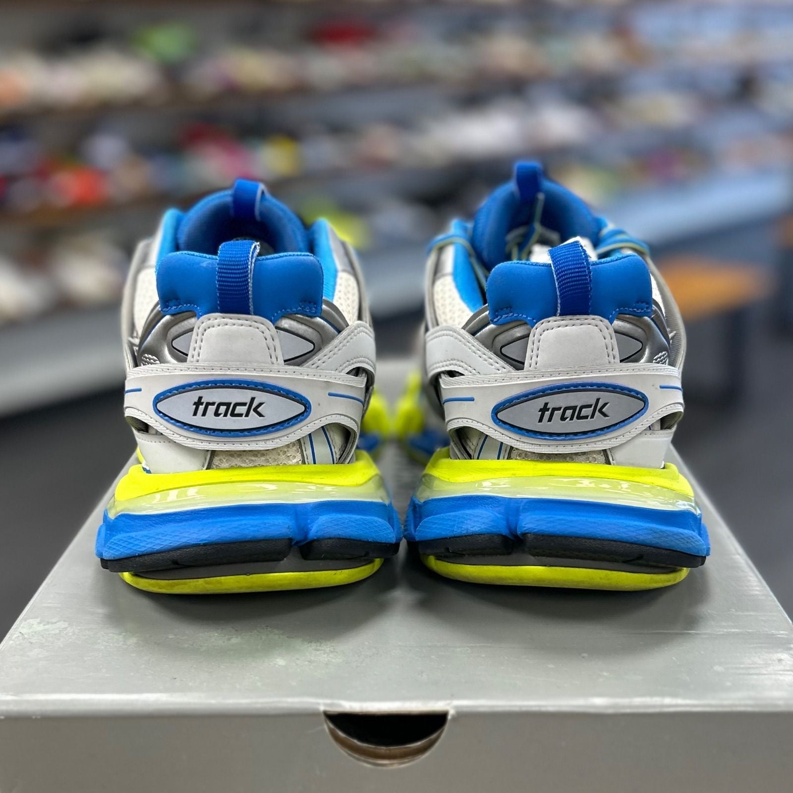 Balenciaga Track Gray Blue Yellow - Preowned