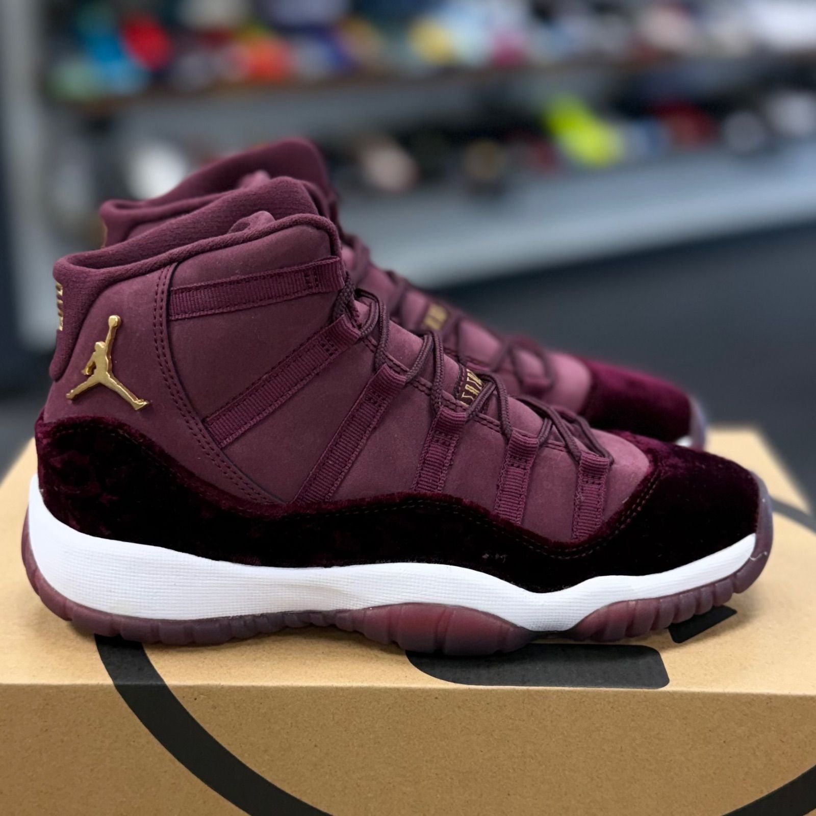 Jordan 11 Retro Heiress Night Maroon (GS) - Preowned
